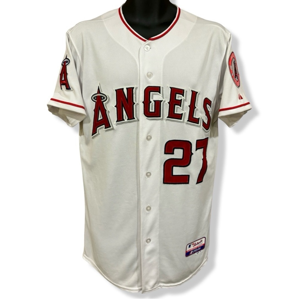 Authentic Majestic MLB Los Angeles Angels Mike Trout Baseball Jersey